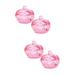 FRCOLOR 4 Pcs Glass Dampen Dish Plate Monomer Dish with Lid Monomer Holder Dappen Dish with Lid Acrylic Liquid Holder Dappen Bowl Acrylic Powder Storage Pink Nail Manicure Tools 4.2x4.2cmx2pcs Pinkx2pcs