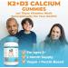 Vitamin K2 + D3 Calcium Gummies - Peach Mango & Apricot (60 Gummies) for Bone Health - Buy Online on GoSupps.com