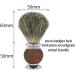 Buy Lefeda Simply Shaving Brush Set for Men - Stylish Metal Handle Hair Removal Brush Holder - 9.5x15cm Silver - International Shipping Available - Buy Online on GoSupps.com