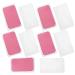 SOIMISS Lot de 10 Patchs Adh sifs R utilisables en Silicone pour Extensions de Cils Fine paisseur Couleurs Rose et Transparent Aide Professionnelle pour Pose Pr cise Usage Salon et