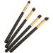 Hemoton 12 Pcs Eye Make-up Brush Kit Eyeshadow Professional Cream Eyeshadow Glitter Makeup Brushes Eyeliner mediumx3pcs Black+goldx3pcs - Buy Online on GoSupps.com