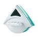 Efficient Magnetic Window Cleaner - Magnet Glass Cleaning Brush Sponge Wiper - Double-Sided Triangular Design for Home & Hotel (Green (Suitable for 5-12MM))