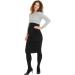Herzmutter Maternity Skirt XL Black Cotton Pencil Midi Length - Buy Online on GoSupps.com