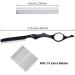 11Pcs Hair Styling Thinning Razor Set 1 pcs Hair Styling Razor Hair Thinning Comb Hair Texturizing Cutting Razor and 10pcs Replacement Stainless Steel Razors Blades for Salon Home Use (Black) - Buy Online on GoSupps.com