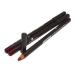 3 Pcs x Italia Deluxe 1057 Black Currant Ultra Fine Lip liner Pencil Lipliner Set + Free Zipper Bag Full Size