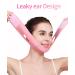 CURELIX Double Chin Reducer | Reusable V Line Lifting Belt & Face Lift Mask for Women (Pink) - Shop Now - Buy Online on GoSupps.com