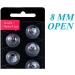 Floahazz Hearing Aid Domes Resound Hearing Aid Domes Oticon Hearing Aid Domes for Oticon MiniFit Open Vent Domes: 2 Packs (8mm) Universal Domes for Oticon Hearing Aid Supplies - Buy Online on GoSupps.com