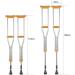 Crutches for Adults Underarm Underarm Crutches for Adjustable Modern Adjustable Double Barrel Crutches with PVC Handle Comfortable Crutches for Disabled Elderly Medical Insurance f Lucky Star Yellow Little - Buy Online on GoSupps.com
