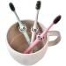 Fomiyes Kids Soft Toothbrush Set - Eco-Friendly Bamboo Coal Bristle for Children | Lightweight & Comfortable - Buy Online on GoSupps.com