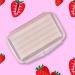 Dental wax for braces & aligners 5 pieces/box Premium orthodontic wax strips Color covers including storage box ortho brace wax in food quality Strawberry single -colored