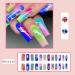24Pcs Press on Nails Medium Fake Nails Acrylic Square False Nails Summer Reusable Colorful Blooming Artificial Nails for Women Girls - Buy Online on GoSupps.com