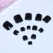 Buy Tseenyi Light Black Monochrome Artificial Toenails - 24 Fashion Square Complete Cover for Women & Girls - Perfect for Flawless Look - Buy Online on GoSupps.com