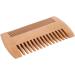 Natural Peach Wood Beard Comb - Anti-Static Double Sided Grooming Tool for Men - Buy Online on GoSupps.com