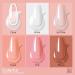ROSALIND Clear Pink Poly Nail Gel Set - 6 PCS Poly Extension Gel Color Packs - Professional Poly Builder Gel for Nail DIY - Easter Poly Nail Art Design - Buy Online on GoSupps.com