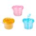 Healifty Baby Milk Powder Formula Dispensers Travel Portable Milk Powder Storage Container for Outdoor Activities 3pcs(Random Color)