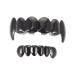 Healeeved 1 Set Grill accessories Men Accessories Teeth Vampire Temporary Dental Reara Affairs Vampire Dental Service Hip-Hop style Dental cover Clamp Revisites Diamond Man Black 5x1x0.2cm
