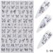 8 Sheets 3D Butterfly Shapes Nail Art Sticker Set - Laser Gold and Silver Adhesive Decorations (TZ0291) - Buy Online on GoSupps.com