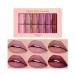 6-Colored Matte Lipstick Set - Velvet Waterproof Non-Stick Cup | Perfect Lip Makeup Gift Box for Girls & Women - Buy Online on GoSupps.com