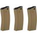 Lancer Tactical Full Metal M4/M16 300 Round High Cap Airsoft Magazine - Tan - Buy Online on GoSupps.com