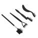 4-Piece Folding Eyebrow Comb & Eyelash Separator Set - Portable Makeup Tools for Women | International Shipping Available - Buy Online on GoSupps.com