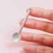 Round Metal Nectar Spoon - Golden Cream Scoop & Cosmetic Mask Stirring Spoon for Beauty & Skincare - Buy Online on GoSupps.com