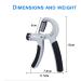 2 Set Hand Trainer & Grip Trainer for Athletes - Adjustable 5-60kg Forearm & Finger Coach | Manual Rehabilitation Exercise - Black & Gray - Buy Online on GoSupps.com