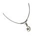 Oralgos adjustable necklace star and moon pendant necklace daily wearing fashionable necklace alloy material metal