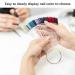 FHDUSRYO 300pcs Clear Nail Swatch Pop Sticks | Nail Colour Display Art Tips with Metal Rings - Ideal for Nail Salons & Beginners - Buy Online on GoSupps.com