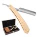Shaving head razor set manual razor beard brush razor strap wooden box gift set