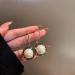 JWICOS Faux Pearl Rhinestone Dangle Earrings - Boho Gold Beaded Hoop Cuff for Prom & Party | Women's Jewelry - Buy Online on GoSupps.com