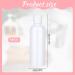 Buy 5 Pack of 100ml Travel Bottles - Empty Squeeze Plastic Containers with Flip Cover for Shampoo & Cosmetics - White - Buy Online on GoSupps.com