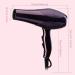 2000W Powerful Quick Drying Salon Professional Hair Dryer Compact Anti-frizz Ionic Hairdryer with 2 Styling Nozzle and Diffuser 3 Heat 2 Speed Settings Blow Hair for Home and Salon Black Small - Buy Online on GoSupps.com