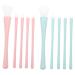 Mikinona 2 Sets Silicone Makeup Brush Lip Makeup Brush Silicone Facial Brush Applicator Eyeliner Applicator Lip Liner Brush Eye Shadow Skincare Brush for Mud Lip Gloss Wand
