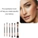 Double Ended Brushing Professional Eyeshadow Brushes Premium Foundation Brushes for Travel Daily Makeup - Buy Online on GoSupps.com