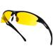 Kanastal sunglasses sports glasses women and men polarize UV protection bicycle glasses super light cycling glasses Incredible fragile frame for outdoor sports D-yellow/not polarized