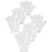 Exfoliating Bath and Shower Gloves | Deep Body Scrub & Massage | Removes Dead Skin for a Smooth and Silky Feel | for Women and Men | Can be reused - 3 Pairs (6 Gloves) White