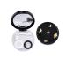 Exceart tweezers 2 pieces of contact lens care box contact lens travel kit lens container holder with tweezers and solution bottle for students girls black travel containers