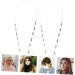 Collbath Dual Mask Lanyard - Fall Protection Chain Glasses Rope | Multi-Purpose Face Cover Accessory for Kids & Adults - Buy Online on GoSupps.com