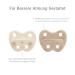 Natural Rubber Orthodontic Pacifier Twin Pack (3-36 Months) - Milky White & Sand | Eco-Friendly Baby Essential - Buy Online on GoSupps.com