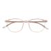 GUDVUE Blue Light Glasses Ultra Lightweight Oval Eyeglasses Computer Reading/Gaming/TV/Phones Glasses for women/men Anti Glare/UV400/Eye Strain Champagne Champagne Clear
