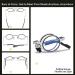 Zukky Foldable Reading Glasses for Men & Women - Blue Light Blocking Portable Keychain Round Frame 3.5x Magnification Silver - Perfect Pocket Reader - Buy Online on GoSupps.com