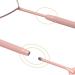 Stainless Steel Heart Shaped Lash Mirror | Long Handle Eyelash Extensions Professional Tool - Pink - Buy Online on GoSupps.com