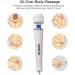 Powerful 10 Speed Handheld Electric Back Massager for Sports Recovery and Muscle Pain Relief - White - Buy Online on GoSupps.com