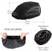 Reflective Bicycle Rain Hood | Waterproof Helmet Cover & Protection for All Helmets - Black - Buy Online on GoSupps.com