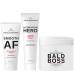 The Bald Brothers 3 Piece Full Bald Head Care Set | Complete Skincare Set for Men | Cleanse Exfoliate Hydrate & Moisturise | Vegan | 60-90 Day Supply 3 Piece Set
