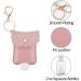 LDIWEE Hand Sanitizer Holder 3 Pack - Portable Squeeze Bottles 2oz with Leather Case Keychain - Buy Online on GoSupps.com