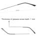 Metal Temple Legs Replacement for Glasses Frame - Grey | Durable & Stylish Replacement Parts - Buy Online on GoSupps.com