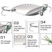 10pc Metal Spinner Blade Fishing Lure Set - Bass Trout Walleye Tackle Spoon Swimbait - Buy Online on GoSupps.com