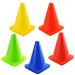 KUQQI 7 Inch Plastic Agility Cones 20 Pack Set, Sports Soccer Flexible Cone for Training, Party, Activity, Traffic(Multicolor)