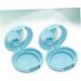 Beavorty 3 Sets 2pcs loose powder container without puff Empty powder container Compact filling empty box 6.1x6.1cmx3pcs Bluex3pcs - Buy Online on GoSupps.com
